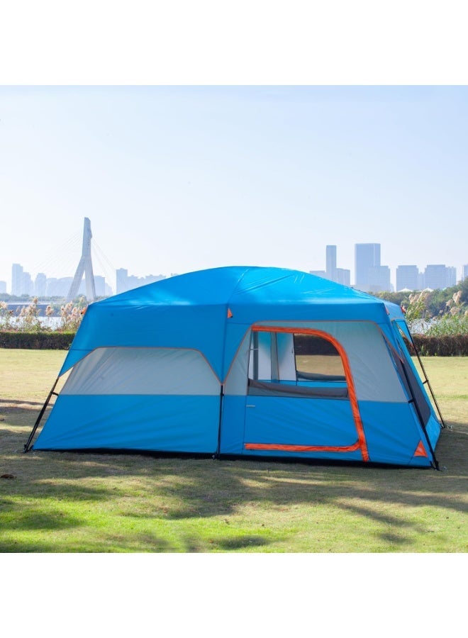 Jourvent Large Family Standing Upright Camping Tent 8-12 Persons Multi-Room Waterproof Tent with Screened Porch - Glamping Tent for Outdoor Camping & Family Vacation - Image 5